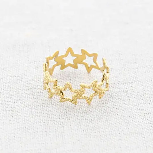 Damen Ring 'Stars' gold