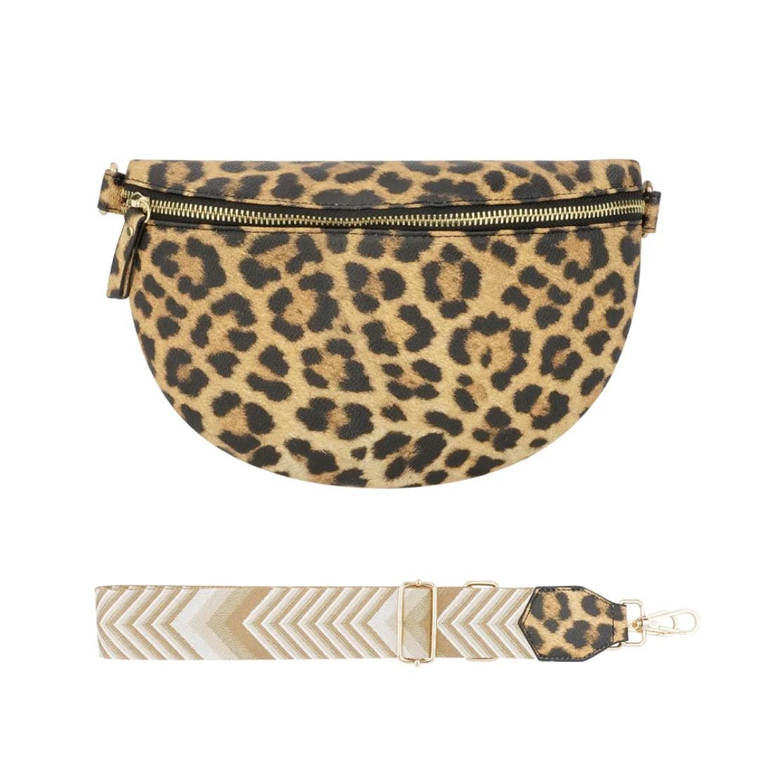 Damen Schultertasche 'Brilliance' Leo-Muster