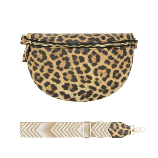Damen Schultertasche 'Brilliance' Leo-Muster