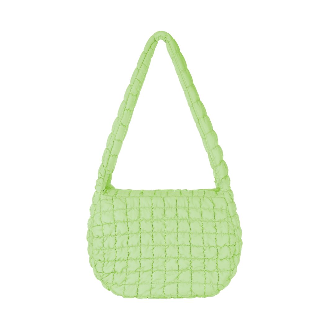 Damen Tasche gesteppt unifarben hellgrün