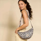 Damen Tragetasche 'Andrea Moonbag' leopard ecru