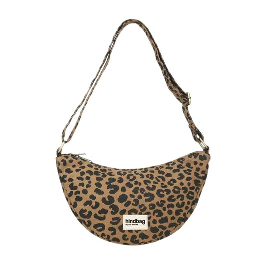 Damen Tragetasche 'Andrea Moonbag' leopard zimt