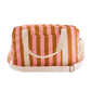 Damen Wochenendtasche Raphael Streifen Karamell/Erdbeere