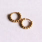 Damen Creolen 'Kugeln' gold 1 cm