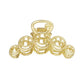 Damen Haarspange Big Metal 'Smiley Vintage' gold