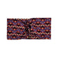 Damen Stirnband Organic Cotton Jersey 'Twist Headbands Retro Flower' lila