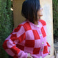 Damen Strickjacke 'Valentina' rot/rosa