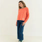 Damen T-Shirt LS 'Núria' rosa/orange