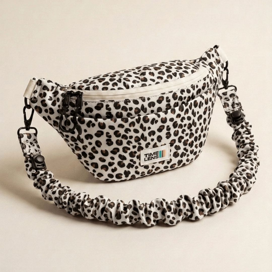 Damen Tasche 'Banane Creme Leopard'