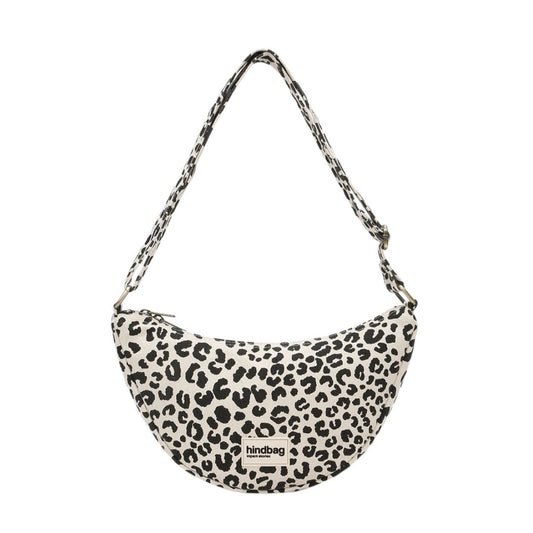 Damen Tragetasche 'Andrea Moonbag' leopard ecru