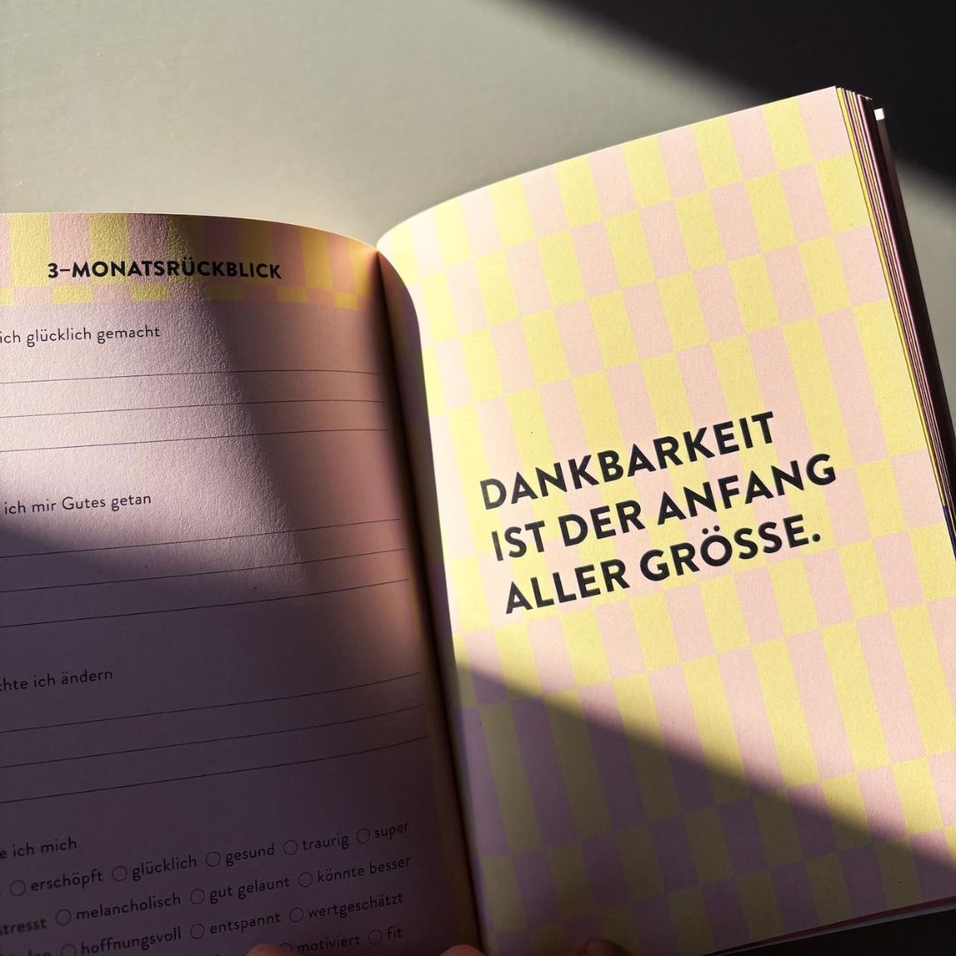 Dankbarkeitsjournal 'Drei gute Gedanken'