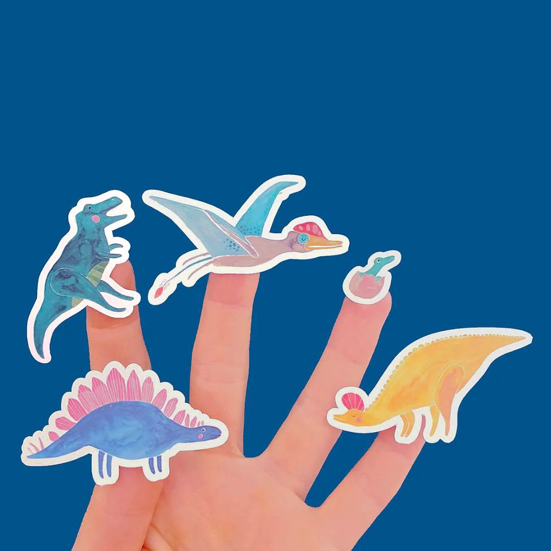 Stickerbogen Dinosaurier