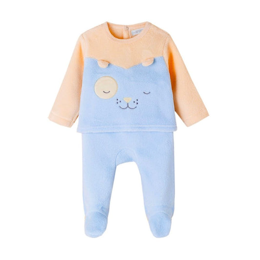 geplüschter Baby Pyjama Frottee 2 teilig