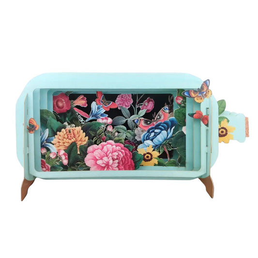 Dimensionale Pop Up Grußkarte 'Blumen'