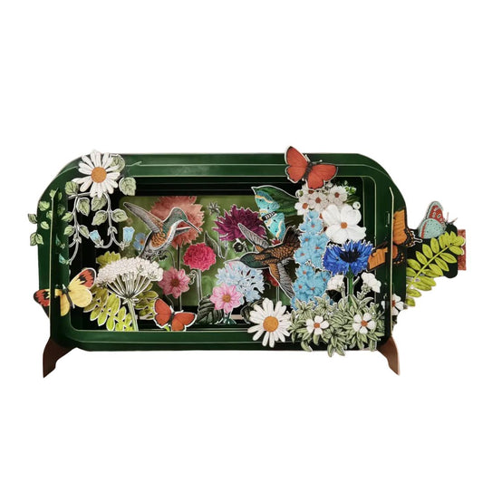 Dimensionale Pop Up Grußkarte 'Kolibri'
