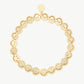 Elastisches Damen Armband  'Smileys' gold