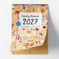 Familienkalender 2027 'Bunte Bande' inkl. Poster + 88 Sticker