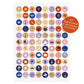 Familienkalender 2027 'Bunte Bande' inkl. Poster + 88 Sticker