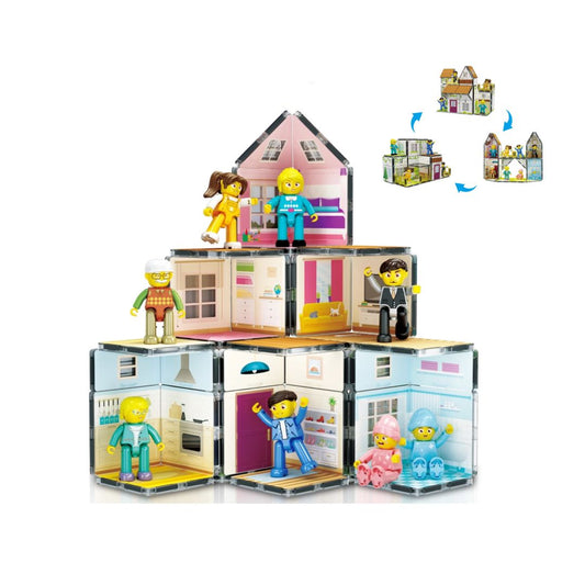 Magnetisches Puppenhaus 'Family Homestead Spielset'