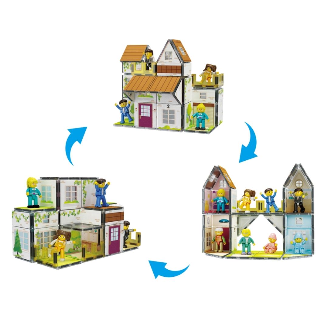 Magnetisches Puppenhaus 'Family Homestead Spielset'
