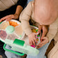GoBe 2in1 Lunchbox & Snack Spinner Sticker Edition sage green