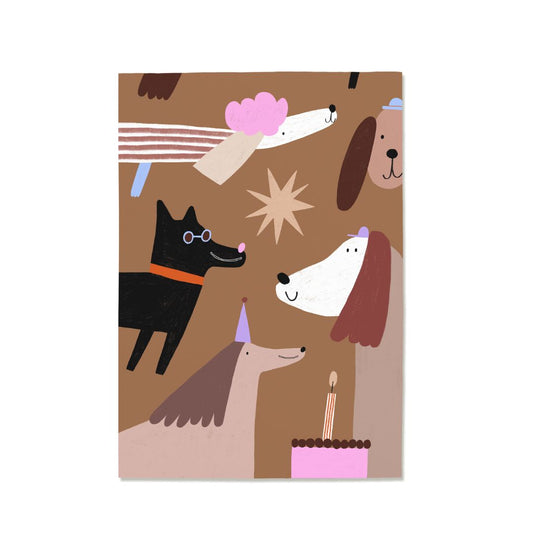 Postkarte 'Geburtstag Hunde'