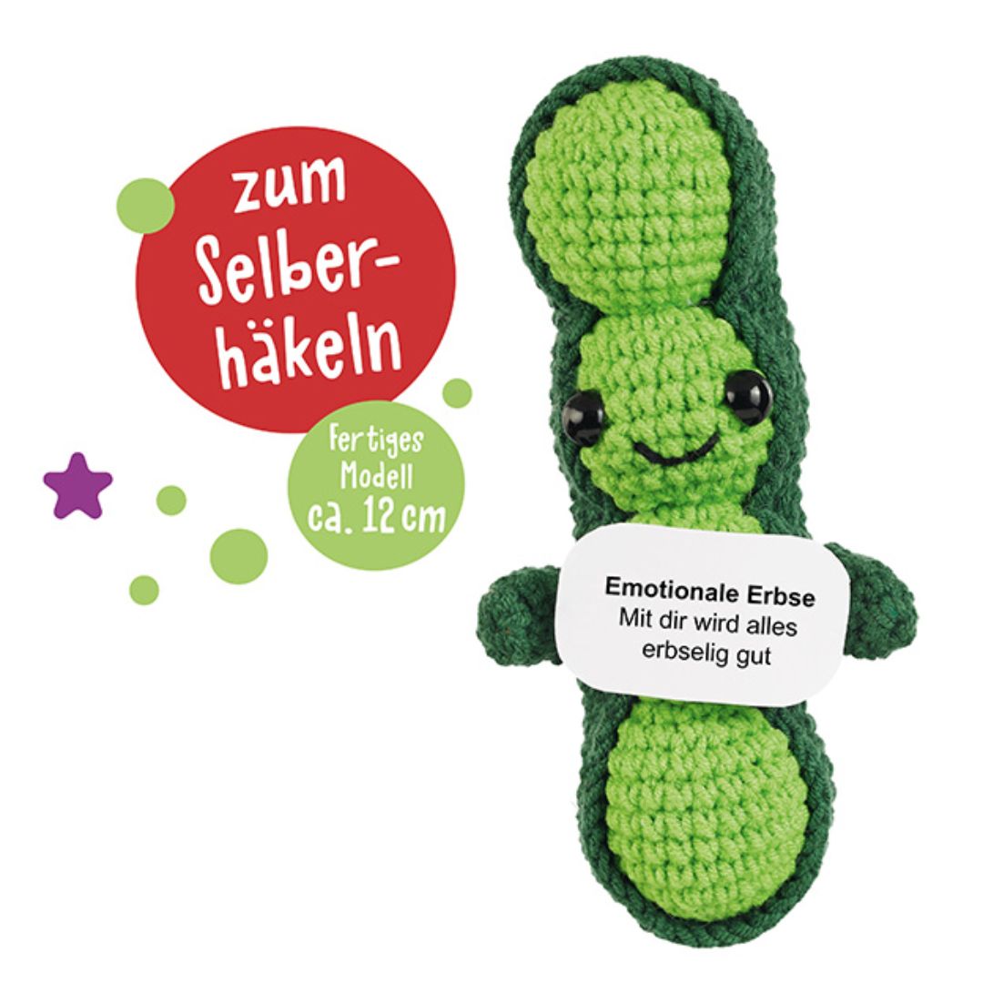 Häkelset 'Emotional Support Erbse'