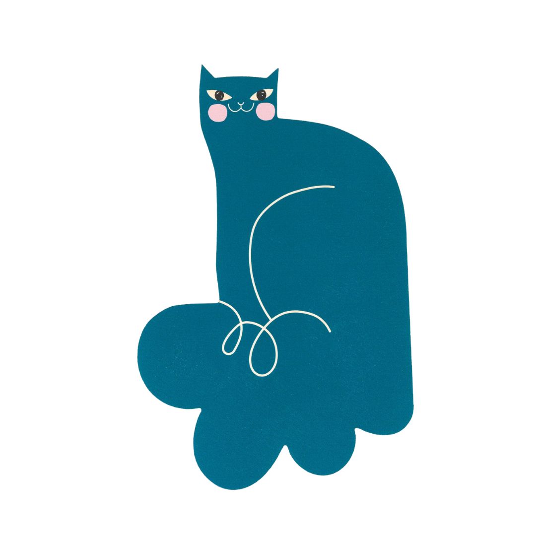 Hölzerne Wanddekoration 'PAOLO THE CAT'