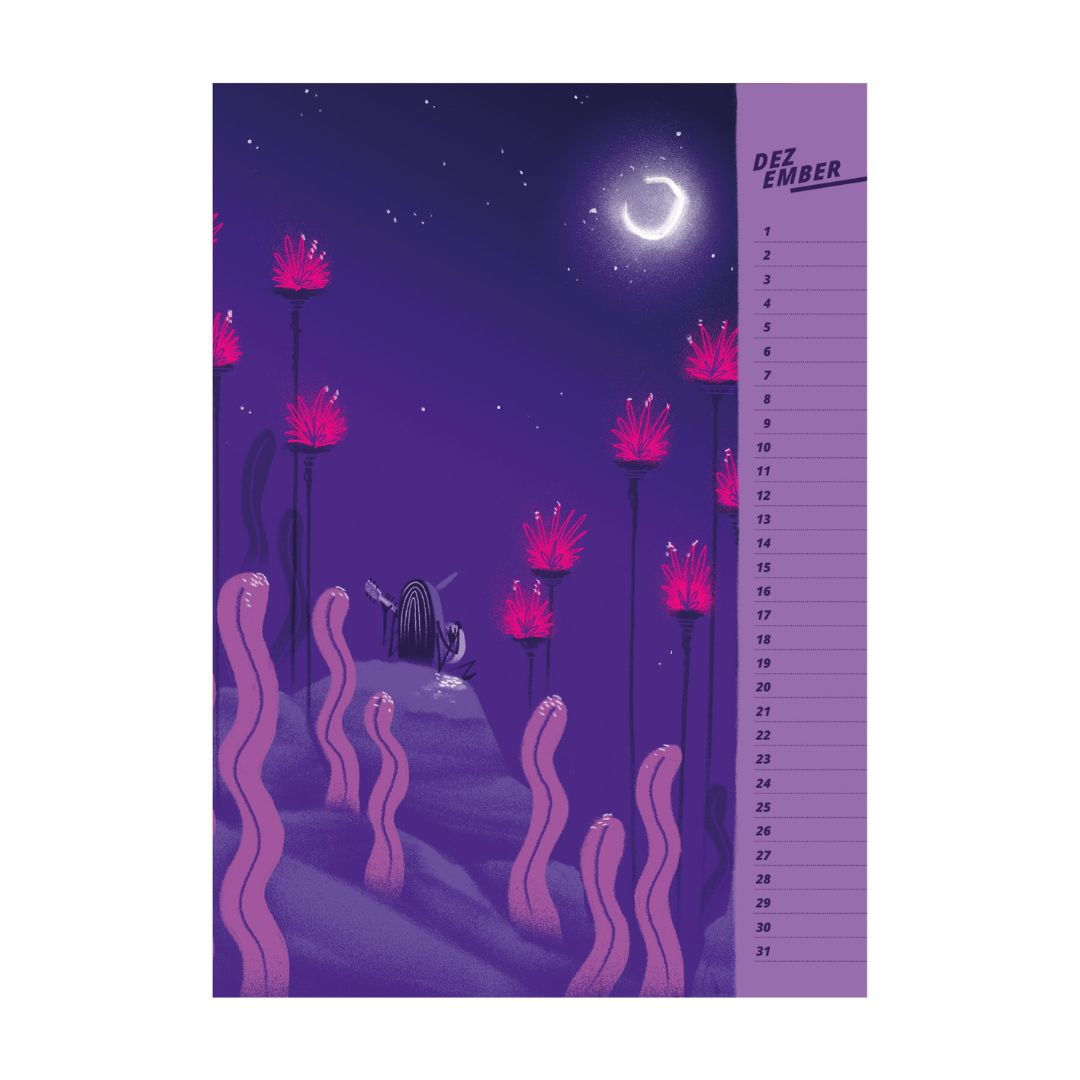 Immerwährender Kalender A4 'Das Wiesen-Orchester'