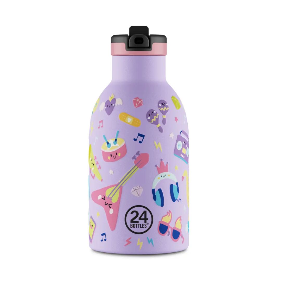 Isolierte Edelstahlflasche für Kinder 'Musikfreunde' 330 ml