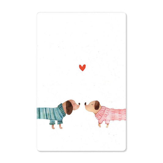 KIND MIND Karte | dachshund couple
