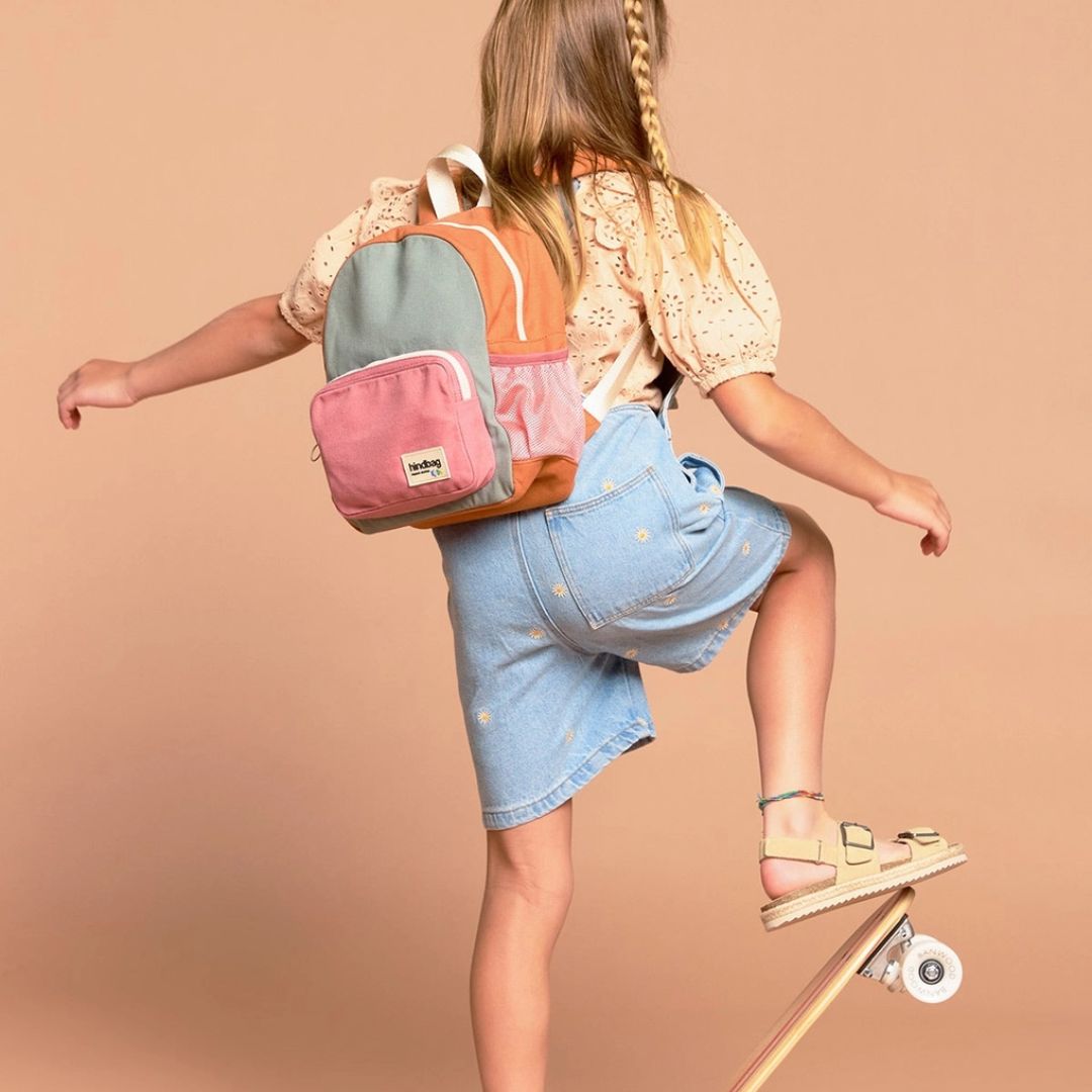 Kinder Rucksack Tricolor 'Romy' salbei