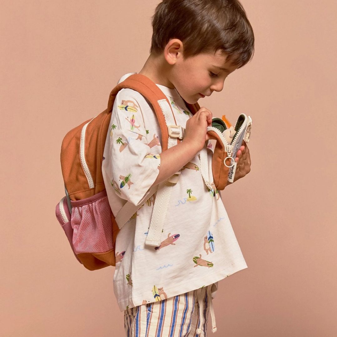 Kinder Rucksack Tricolor 'Romy' salbei
