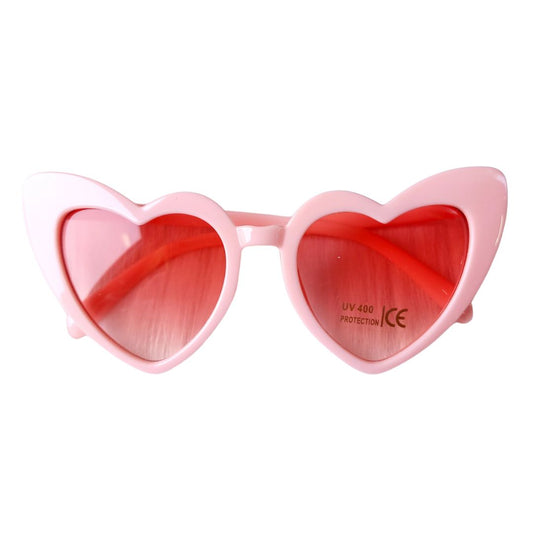 Kinder Sonnenbrille Herzdesign Uni rosa