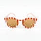 Kinder Sonnenbrille 'Classic Stripes' rosa/terracotta