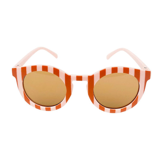 Kinder Sonnenbrille 'Classic Stripes' rosa/terracotta