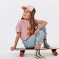 Kinder Trucker-Cap aus Baumwolle rosa/grün