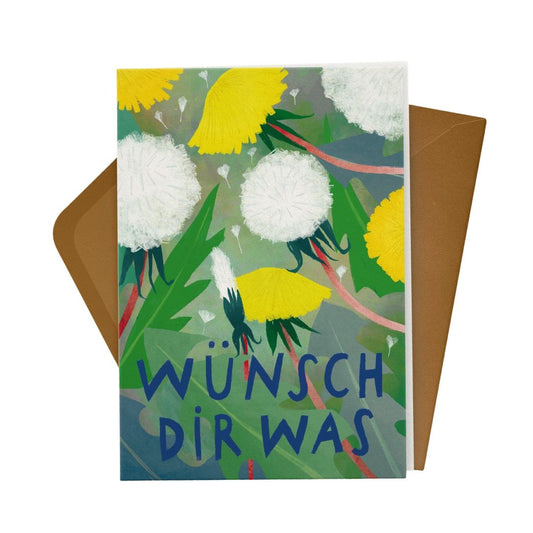 Klappkarte 'Wünsch Dir Was' mit Umschlag