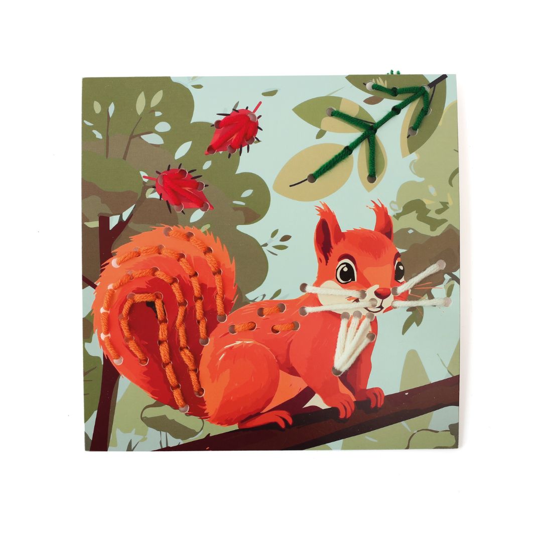Stickkarten 'Im Wald'