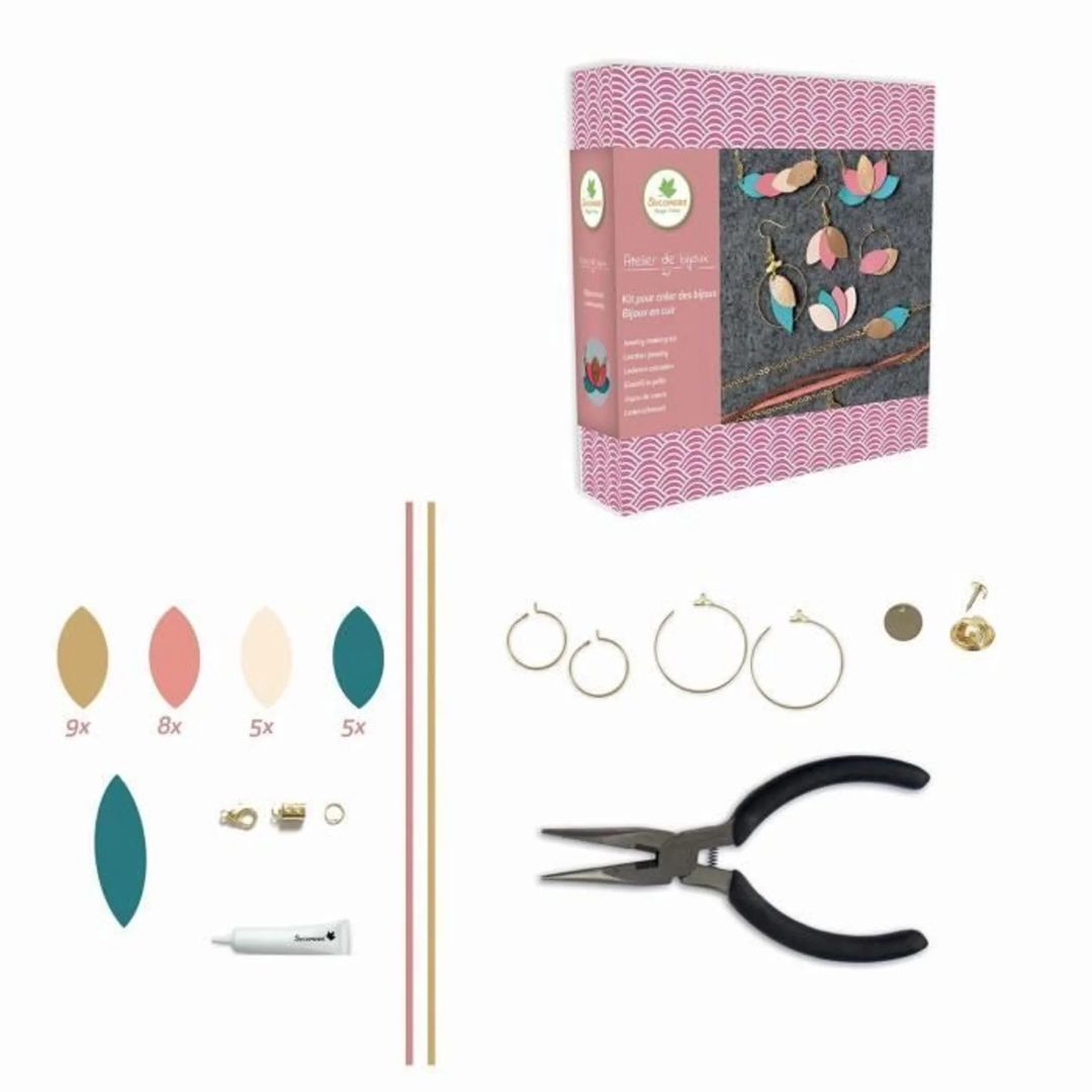 Kreativset Atelier de Bijoux 'DIY Set Lederbänder' 12+