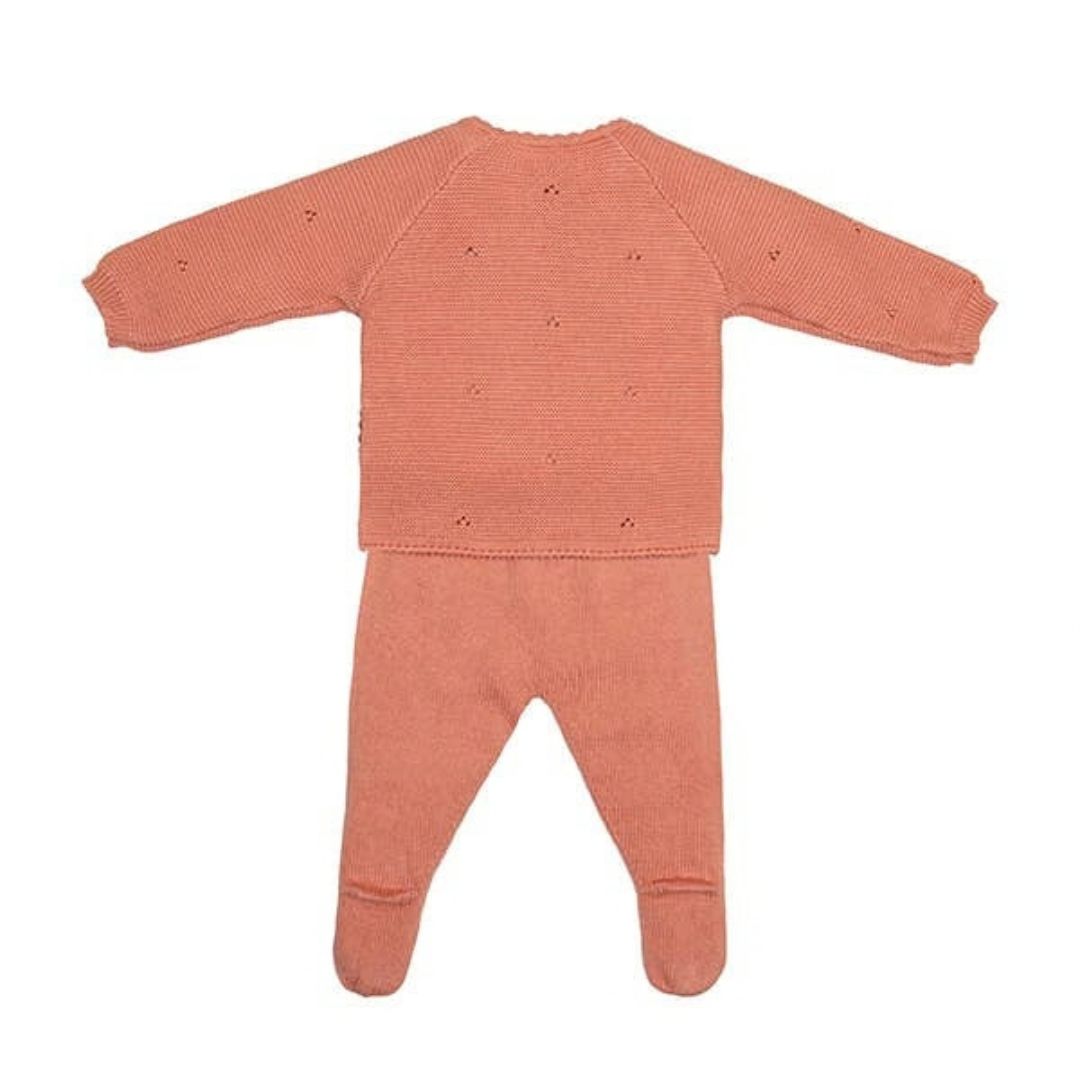 Neugeborenen & Baby-Set 100% Baumwolle 'Kyr' korall