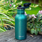 LEKKABOX Glitzer Edelstahl Trinkflasche 'GO' aqua 500ml