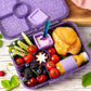 LEKKABOX Lunchbox mit 4 Fächern 'Glamour' purple