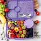 LEKKABOX Lunchbox mit 4 Fächern 'Glamour' purple