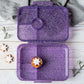 LEKKABOX Lunchbox mit 4 Fächern 'Glamour' purple