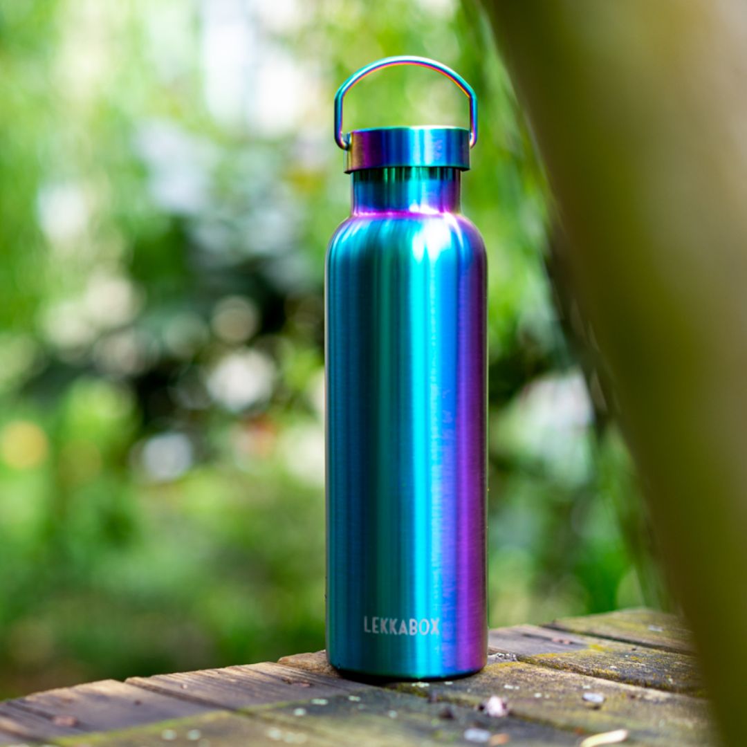LEKKABOX Thermosflasche Edelstahl 'ISO Rainbow' 600 ml