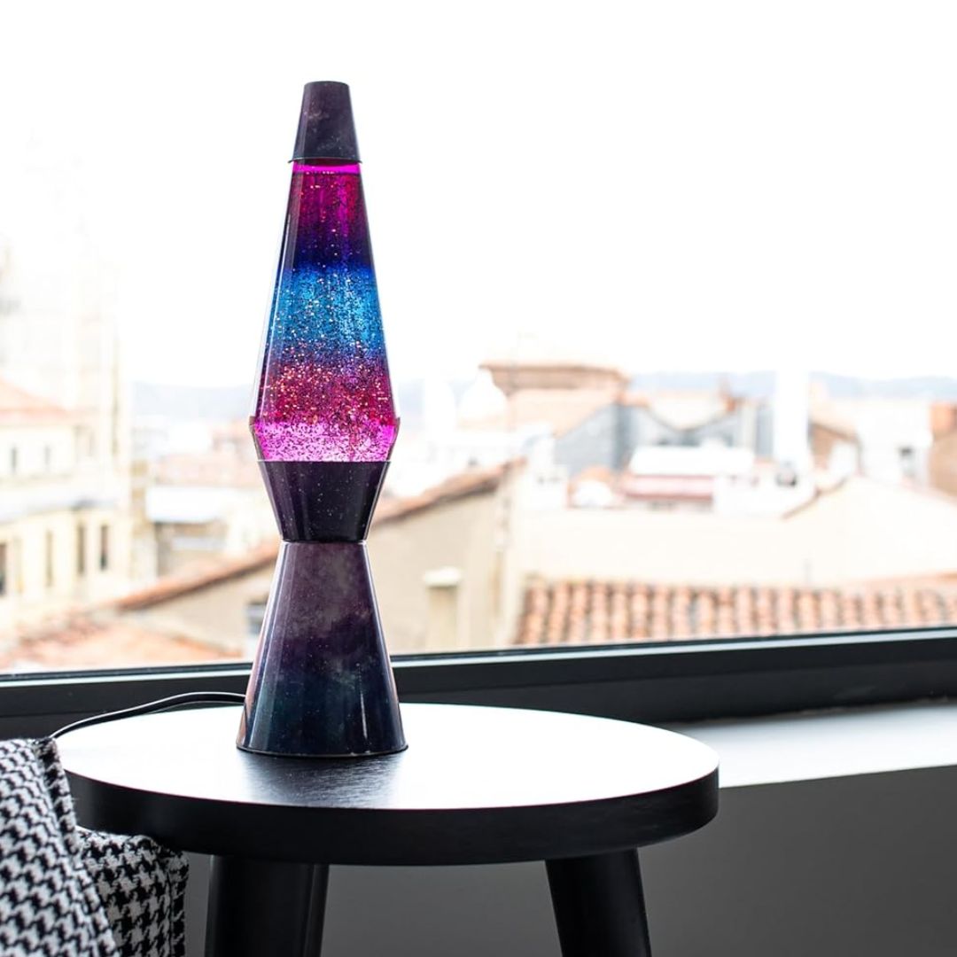 Lavalampe Glitzer Magie Galaxy