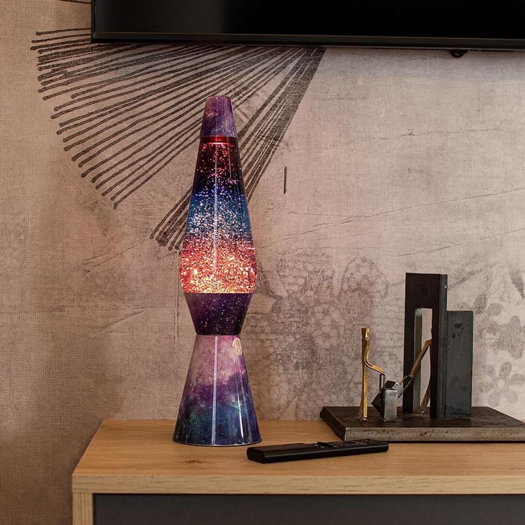 Lavalampe Glitzer Magie Galaxy