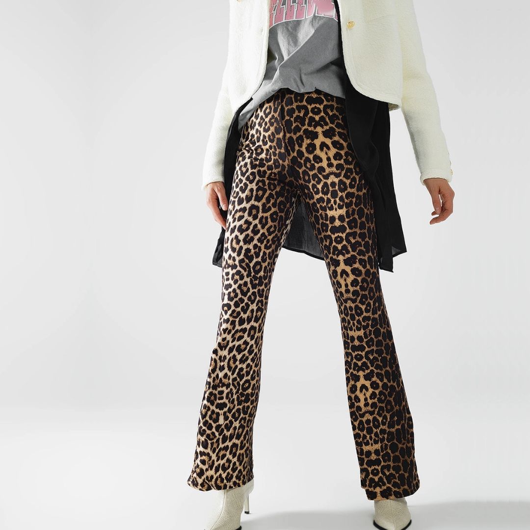 Leggings mit Leopardenmuster