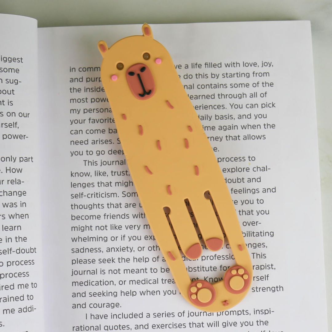 Lesezeichen und Leselicht 'Capybara'